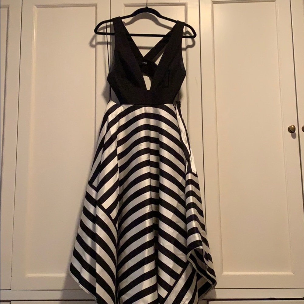 Nicholas midi striped dress